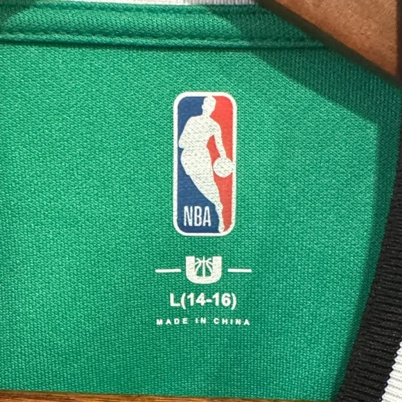 NBA Celtics Youth Green and Black Jersey - Picture 2 of 4